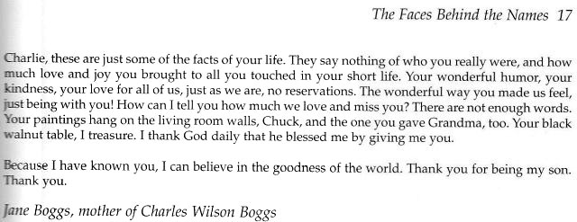 Charles W Boggs